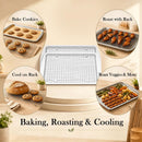 Baking Sheet Set of 𝟒: Baking Pans with Cooling Racks, Cookiet Sheet — 7