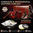 Shoe Shine Kit, Mens Gifts Ideas - 15PCS Shoe Polish Kit with Saddle Soap, Mink Oil, 3 Shoe Polishes, 3 Shoe Brushes and more, All-inclusive Leather Care Kit for Leather Shoe Boot Cleaning and Care — 2