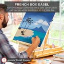 Best Choice Products Art Easel for Painting, Portable Wooden Adjustable Artist Tripod with Sketch Box, 32-Piece Art Set with Acrylic Paints, Brushes, Canvases & Palette - Blue — 3