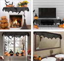 AerWo Halloween Decoration Black Lace Spiderweb Fireplace Mantle Scarf Cover Festive Party Supplies 45 X 243cm 18 x 96 inch — 6