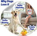Dog Toy for Aggressive Chewers, Tough Squeaky Chew Ball, Large Breeds Gift