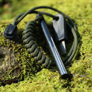 4" Survival Ferro Rod Drilled Flint Fire Starter and Striker Kit — 2