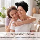 Ababalaya Satin Lined Beanies for Women Chemo Headwear Sleep Cap — 5