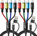 4 in 2 Multi Charging Cable, USB A/C Charging Cords for Multiple Devices 1