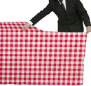 Gatherfun 3PCS Red White Gingham Rectangular Waterproof Tablecloth 54X108Inch Disposable Plastic Table Cover with Gold Stamping for Easter Picnic Barbecue Kitchen Holiday Birthday Party — 4