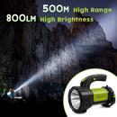 AlpsWolf Camping Lantern Rechargeable, LED Flashlight Spotlight Lantern with 800LM, 3600 mAh, Strap Included Portable Bright Camping Light for Emergency, Outdoor Hiking, Power Outages | Green | 1 Pack — 3
