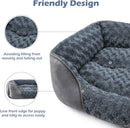 INVENHO Rectangle Washable Orthopedic Dog Bed for Small, Medium and Large Dogs, Soft Calming, Sleeping Puppy Bed Durable Pet Cuddler with Anti-Slip Bottom, S (20"x19"x6") — 5