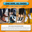 COZGO Shoe Cleaner Wipes, Shoe Cleaning Wipes for Sneakers, Leather, Canvas, Portable On-the-Go Shoe Care for Stain Removal — 5