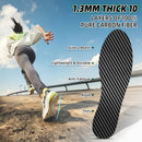 1 Pair Carbon Fiber Insole for Men & Women: 1.3mm Thick Rigid Shoe Insert Support Turf Toe, Foot Fractures, Hallux Rigidus & Limitus for Sports, Hiking, Trekking - Alternative to Post Op Shoe, 235mm — 6