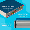 Blue Summit Supplies Expanding Desk File Sorter, Alphabetical, Letter Size — 3