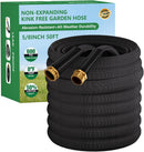 Garden Hose 50FT, Non-Expanding Water Hose Ultra Lightweight | Black — 1