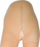 NuVein Medical Compression Plus Size Full Figure Pantyhose, 20-30 mmHg Support, Opaque, Beige, Medium | 20 - 30 mmHg — 7