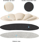 Back of Heel Cushion Pads, Adhesive Heel Grips Inserts for Loose Shoes, Too Big Boots, Reusable Heel Guards Liners for Women Men, Improve Shoe Fit, 4pcs-Beige+4pcs-Beige - 8pcsbeige — 3