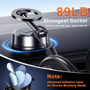 Qifutan Dash Mounted Holders Phone Holders for Your Car Phone Mount for Car Windshield Dashboard Air Vent Universal Desk Mounts Hands Free Automobile Cell Phone Holder Fit for iPhone Smartphone | Black A | Dashboard, Windshield photo 2