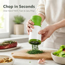 Manual Herb Cilantro Chopper Spice Grinder, Stainless Steel Cutting Blades, Ergonomic Press-and-Twist Garlic Mincer,… — 4
