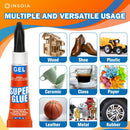INSOIA Super Glue Gel Clear, 12 x 3g, All Purpose Non-Drip Single-Use — 4