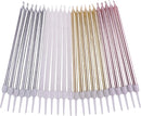 PHD CAKE Gold, Silver, Rose Gold, White, Long Birthday Candles in Holders, Cake Candles, Birthday Parties, Wedding Decorations, Party Candles, Celebrations | Gold, White, Silver, Rose Gold | 24-Count — 3