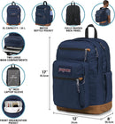 JanSport Cool Backpack, with 15-inch Laptop Sleeve - Large Computer Bag Rucksack with 2 Compartments, Ergonomic Straps, Black | One Size — 6