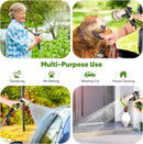 Unywarse Garden Hose 50FT Metal Water Hose with 10 Function Nozzle No-Kink — 4