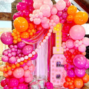 Pink and Orange Balloon Arch Kit, ADOINBY 161Pcs Hot Pink Orange Metallic Gold Latex Balloon Garland kit, 18 12 10 5 Inch Different Size Balloons for Birthday Baby Shower Wedding Party Decorations | Pink and Purple — 5
