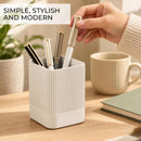 KIBAGA Aesthetic Pen Holder for Desk - Modern Concrete Pencil Holder & Cup — 3