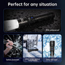 TrixHub Rechargeable Flashlights 3 Pack Super Bright High Lumens Flashlight | Black — 8