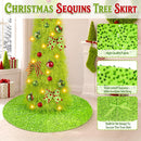 6FT Whimsical Pop-Up Christmas Tree with Lights 30” Tree Skirt, Green — 5