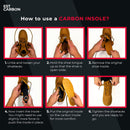 Carbon Fiber Insole - 1 pc, Men 6.5-7, Women 7.5-8 - Orthotic Insole - Black-1 Pc — 7