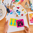 24 Pcs Stencils for Kids for Painting 5" Outdoor Sidewalk Chalk Stencils | 5 in-simple — 6