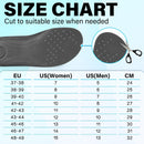 Knixmax Outdoor Women Breathable Orthotic Insoles for Crocs Ultra Thin Clogs Inserts with Arch Support Washable Sockless Barefoot Liners for Flat Feet Plantar Fasciitis Unisex Black Size US9/EU42-43 — 7