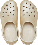 Crocs Women's Classic Platform Glitter Clog – Champagne — 4
