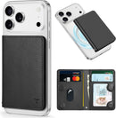 TUCCH for Magsafe Wallet with 6 Card Holders, RFID Blocking, Black photo 1