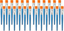 1 inch Flat Paint Brushes for Acrylic Painting,12 Pieces Large Synthetic Paint Brushes Bulk with Wooden Handle for Acrylic, Watercolor, Oil, Crafts, Face Body Art (Pack of 2) | 1 inch 12 pieces (Pack of 2) — 1