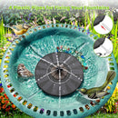 SZMP Solar Fountain 2026 Upgrade, Solar-Powered Bird Bath Fountain with 4 Fixed Rods & 7 Nozzles for Garden, Pond, Pool, and Patio – No Battery Required, Attracts Hummingbirds & Wildlife | Coffee — 4