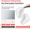 Pedag T-Form | German Made | Metatarsal Foot Pads for Pain Relief | Anatomically Correct | Vegetable Tan Leather | Self Adhesive | White | Size Med, Fits US W 8-10 / US M 7 | 1 Pair 5