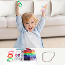 LIS HEGENSA 24Color 1000PCS Kandi Pony Beads Bracelets Jewelry Making Kits — 5