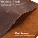 Genuine Leather Tooling Sheets 1.8-2.0MM Thick Genuine Top Full Grain Oil Tan Crazy Horse Cowhide Leather Sheets for Crafts Tooling Sewing Wallet Earring Hobby (Brown, 12"x24") — 4