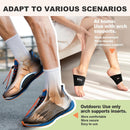 ZAIWOO Wearable Arch Support Inserts for Women & Men – 2 Adjustable Heights | Black — 6