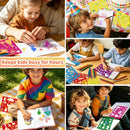 32 PCS Drawing Stencils Set for Kids, Reusable Drawing Painting Stencil Templates for Kids,Animals Unicorn Mermaid Dinosaur Princess Mixed Style Stencil for Art Projects,Classroom Crafts,Wall Decor | 36 Sheets Mixed — 6