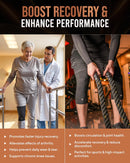 TheraCopper Copper Knee Brace for Women & Men (Large, 2 Pack) — 8