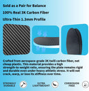 Carbon Fiber Insole, 1 Pair Rigid Shoe Insert for Men & Women -for Turf Toe, Hallux Rigidus, Morton‘s Extension - Injury Recovery & Sports Stability (10.83"-275mm-Men's 11-11.5/Women's 12-12.5) — 6