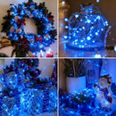 12 Pack Fairy Lights Battery Operated - 7ft 20 Led Twinkle Lights 3 Modes, Bulk Mini String Lights Waterproof for Mason Jars Vases DIY Party Wedding Decoration Christmas -Blue — 5