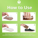 Gel Heel Lift - 3 Layers, 1/8" per Layer, Adjustable Height Shoe Lifts - Small — 4