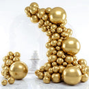 RUBFAC Gold Balloons Different Sizes Chrome Gold Balloon Arch Kit 129pcs — 1