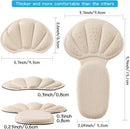 Adhesive Back of Heel Cushion Pads, Heel Grips Inserts for Too Big Loose Shoes,4pcs-Beige+4pcs-Beige — 5