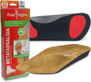 Footlogics 3/4 Length Orthotic Shoe Insoles with Built-in Raise for Ball of Foot Pain, Morton’s Neuroma, Flat Feet - Metatarsalgia (L (Men's 10-11.5, Women's 11.5-13) 1