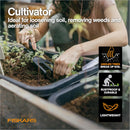 Fiskars 4-Piece Tool Set, Pruning Shears, Trowel, Cultivator & L/XL Gloves | Houseplant Starter Gift Set — 4