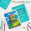 Mixed Media Sketchbook 9"x12" Multimedia Sketchbook, 2-Pack 30 Sheets | 9" x 12"(Pack of 2) — 3