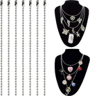 50-Pack Dog Tag Chain Ball Chain Necklace Bulk, Beaded Necklace Chains for Jewelry Making DIY Crafts, Military Blank… — 5