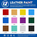 Colorful Leather Paint Set for Shoe,12 Colors 0.4oz for Leather Projects — 2